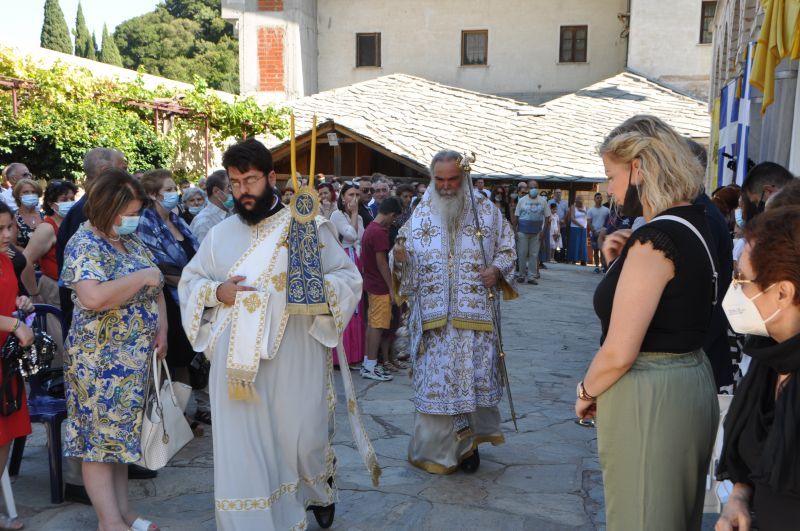 Πανήγυρις τῆς μεταστάσεως τῆς Ὑπεραγίας Θεοτόκου στήν Ἱερά Μονή Εἰκοσιφοινίσσης - 2021